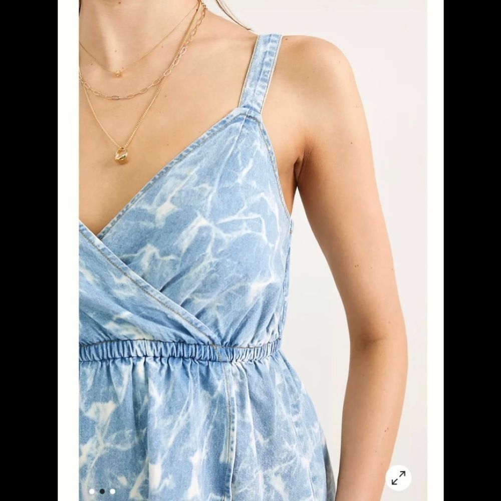 Anthropologie I Chambray V-Neck Tank - Picture 2 of 3